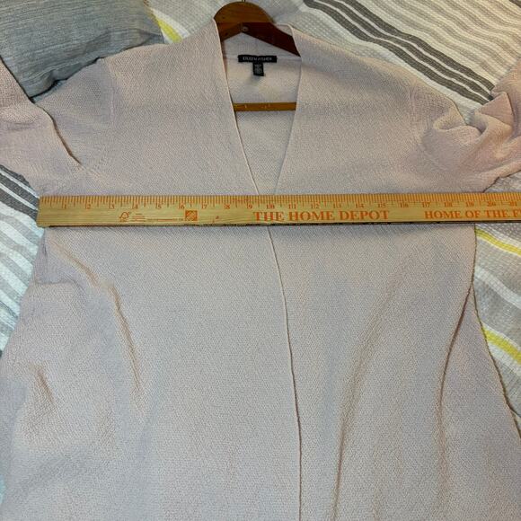 Eileen Fisher Open Cardigan Women Small Extra Fine Merino Wool Italian Yarn Pink - Picture 5 of 8